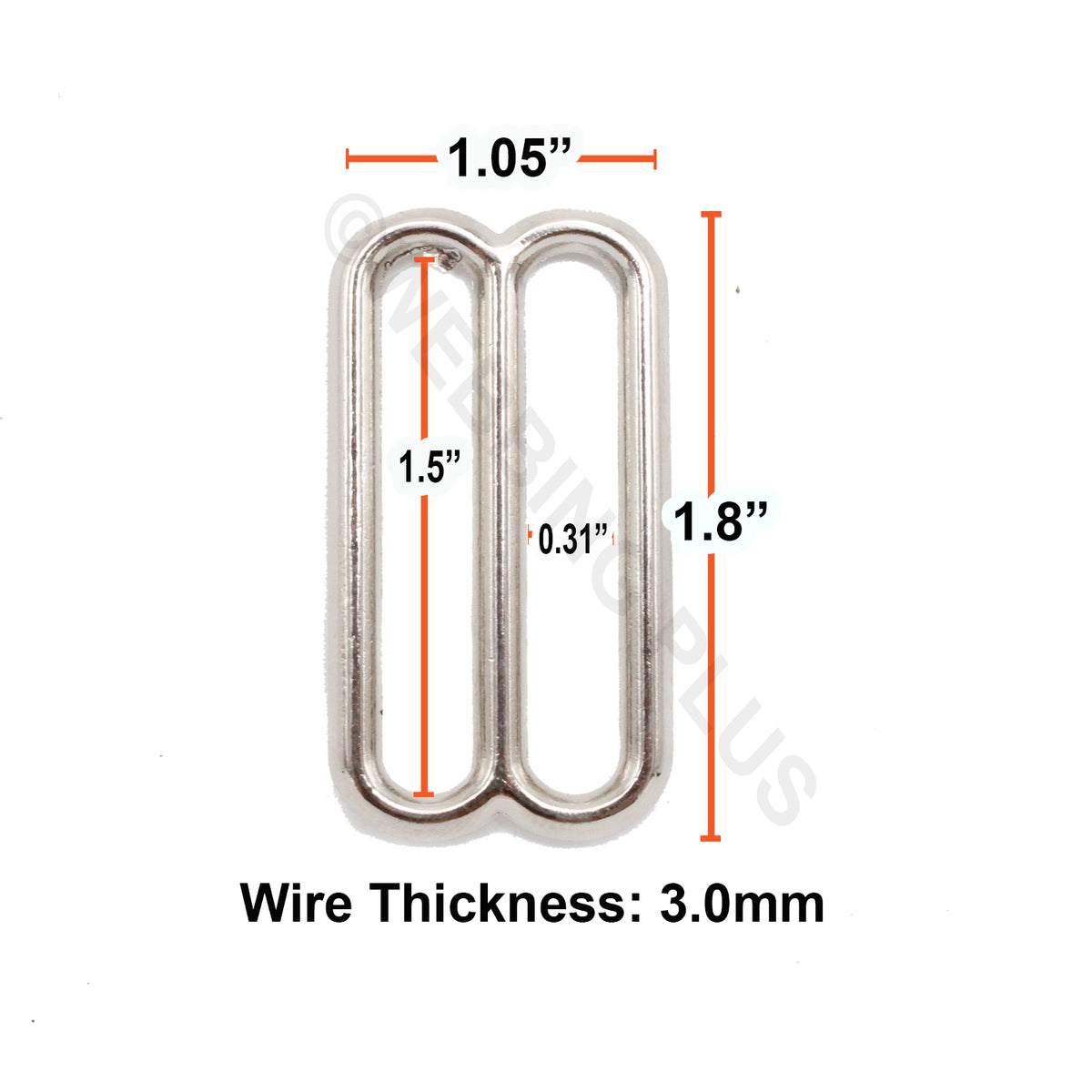 2 inch stainless webbing tri glider