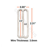 2 Inch Nickel Triglide Slides