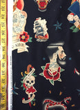 Anchors Away Black Alexander Henry Fabric