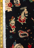Anchors Away Black - Alexander Henry Fabric