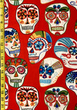 Sugar Skull cotton fabric Day of the dead candy skull fabric