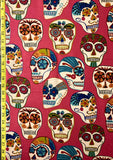 Calaveras Contentas Tea \ Pink Alexander Henry Fabric
