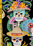 Carita Calaveras Black - Alexander Henry Fabric