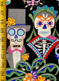 Carita Calaveras Black - Alexander Henry Fabric