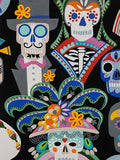 Carita Calaveras Black - Alexander Henry Fabric