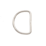 1.5 Inch Light Welded D Rings Nickel