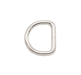 1 Inch Light Welded D Rings Nickel