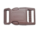 Dark Brown 1/2 Inch Contoured Plastic Buckles Adjustable 1/2" Curved  Buckles Local pick up in Orange County California