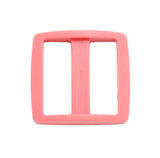 1/2 Inch Rose Pink Plastic Slides 1/2" Wide Mouth Heavy Duty Tri-glide Slides