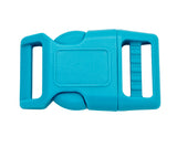 Turquoise 1/2 Inch Contoured Plastic Buckles Adjustable 1/2" Curved Buckles Local pick up in Orange County California