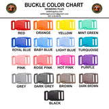 1/2 inch contoured buckles