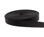 Black Nylon webbing 1 inch width 