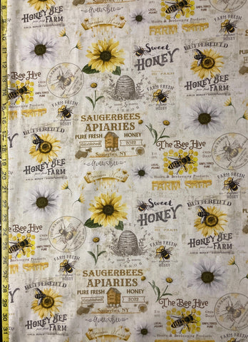 Honey Bee Cream - Timeless Treasures