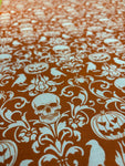 Spooky Damask Orange - Michael Miller