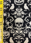 Spooky Damask Black - Michael Miller