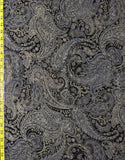 Gold & Black Paisley - Timeless Treasures