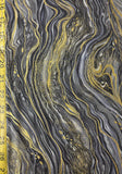 Abstract marbling cotton fabric 