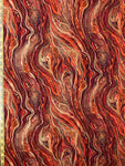 Abstract Marbling Metallic Gold Fabric Harvest Timeless Treasures
