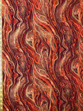 Abstract Marbling Metallic Gold Fabric Harvest Timeless Treasures