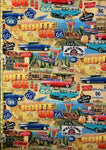 Route 66 the mother road cotton fabric 