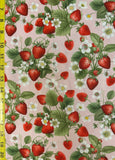 Strawberry Vines Timeless Treasures Cotton Fabric 