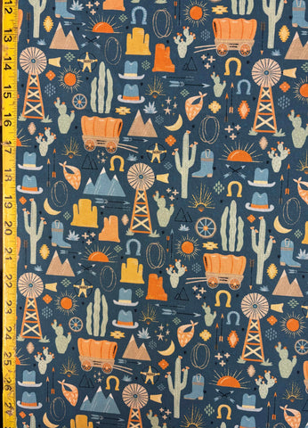 Wild West Hero Cade Timeless Treasures cotton fabric 