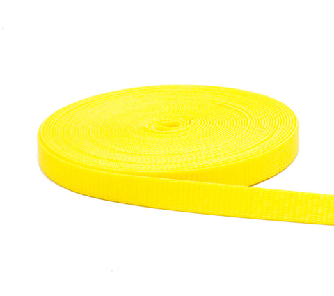 1/2 Inch Yellow Nylon Webbing - Medium Weight Nylon (Copy)