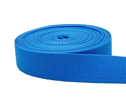 1.5 Inch Pacific Blue Polypropylene Webbing 1.5" Heavy Weight Polypro Strap