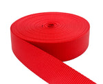 1 Inch Width Nylon Webbing - Medium Weight : 5 Yards 1 Strap Webbing Plus  (Red)