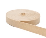 1/2 Inch Sand Polypropylene Webbing 1/2" Light Weight Polypro Strap