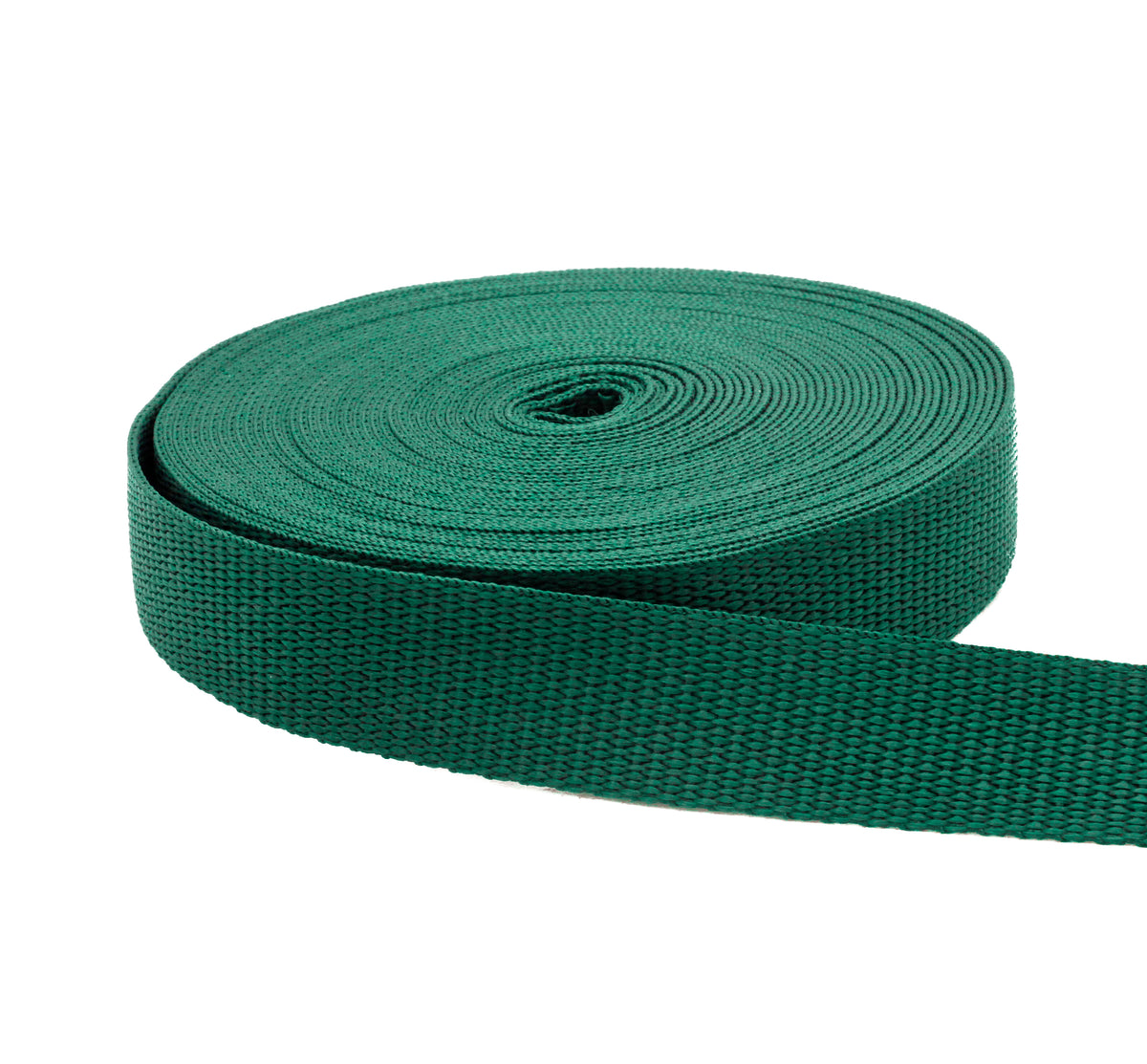 5/8 Inch Forest Green Polypropylene Webbing - 5/8