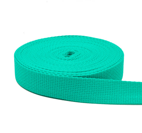 1/2 Inch Teal Polypropylene Webbing 1/2" Light Weight Polypro Strap