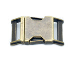 1 Inch Antique Brass Metal Buckle 1" Antique Brass Side Release Adjustable Buckle