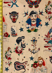 Sailor nautical Cotton fabric 