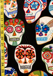 Mexican Sugar Skull Cotton fabric Candy Skull day of the dead 