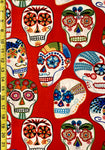 Sugar Skull cotton fabric Day of the dead candy skull fabric 