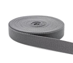 1 Inch Charcoal Polypropylene Webbing 1" Heavy Weight Polypro Strap