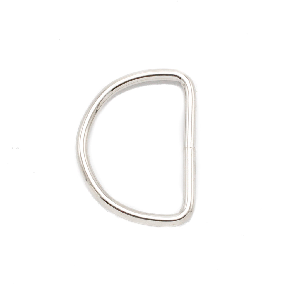 2 Inch Heavy Welded D Rings Nickel – Webbing Plus