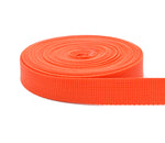 5/8 Inch Dark Orange Polypropylene Webbing 5/8" Heavy Weight Polypro Strap