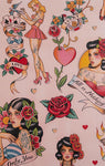 Don't Gamble With Love Pink  - Alexander Henry Fabric