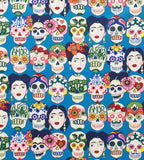Gotas de Amor Blue Frida Kahlo Alexander Henry Fabric