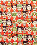 Gotas de Amor Red Frida Kahlo Alexander Henry Fabric