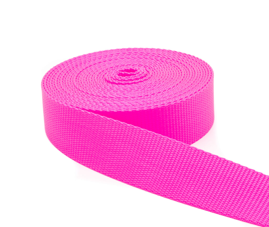 1.5 Inch Hot Pink Nylon Webbing - Medium Weight Nylon – Webbing Plus
