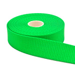 3/4 Inch Hot Green Nylon Webbing Medium Weight Nylon