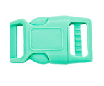 Mint Green 1.5 Inch Contoured Plastic Buckles 1.5" adjustable curved buckles pet collar clips colored buckles 