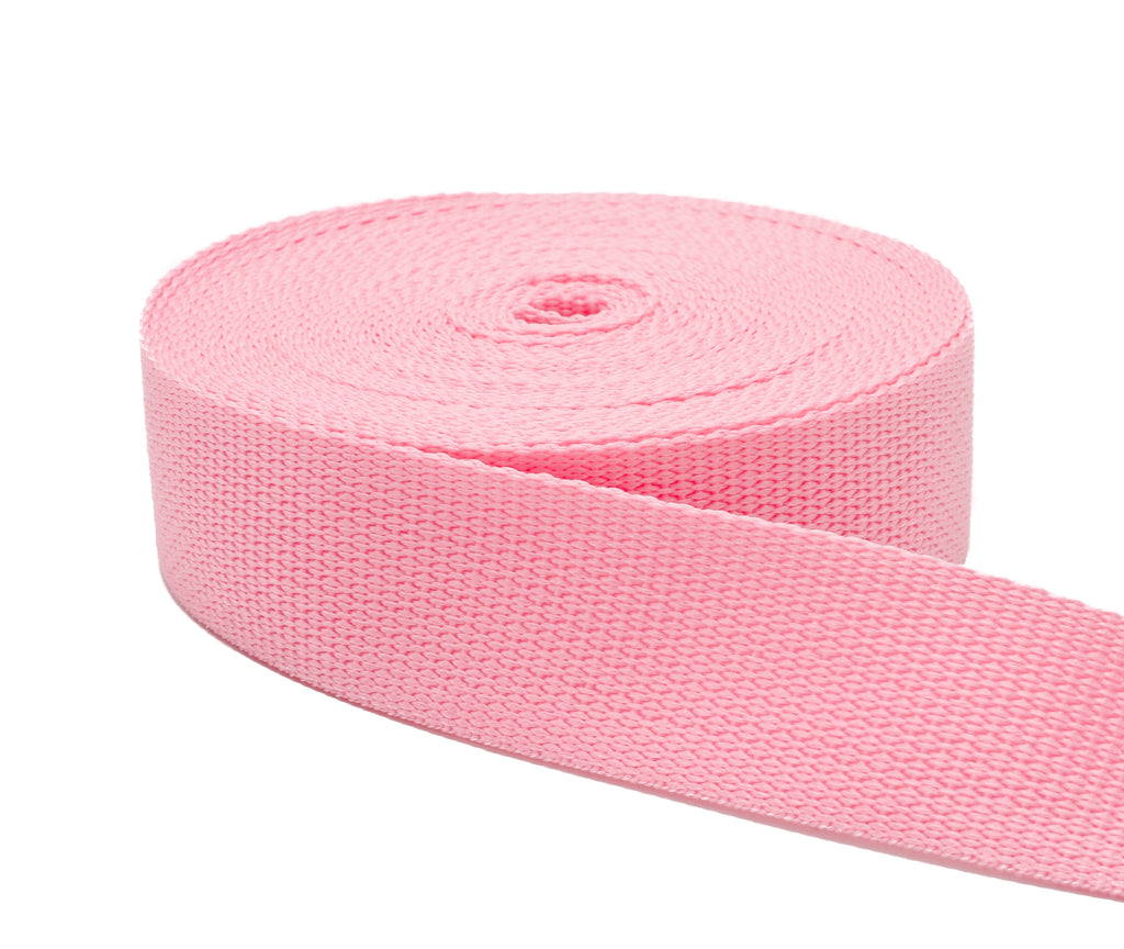 1.5 Inch Pink Polypropylene Webbing - 1.5 Light Weight Polypro Strap –  Webbing Plus