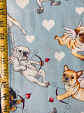 Puppy Love Blue - Alexander Henry Fabric