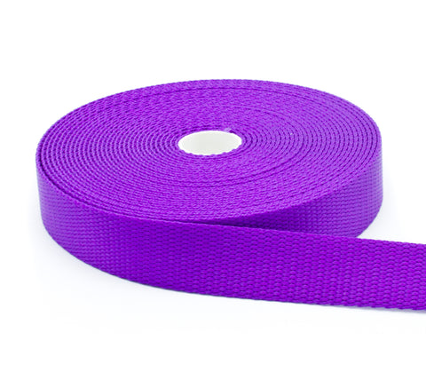 5/8 Inch Purple Nylon Webbing Medium Weight Nylon