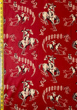 Red Cowboy fabric 