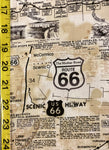MAP OF ROUTE 66 MAP-C7529  NATURAL